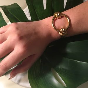 Brass 14K Gold Plated Timeless Cuff
